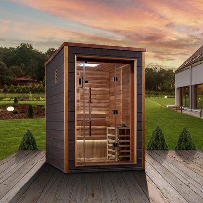 Golden Designs Narvik 2 Person Outdoor Traditional Sauna GDI-8202-01